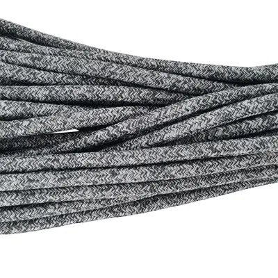 Bom preço 7,5 mm corda de poliéster bicolor para barraca ao ar livre aceita personalização